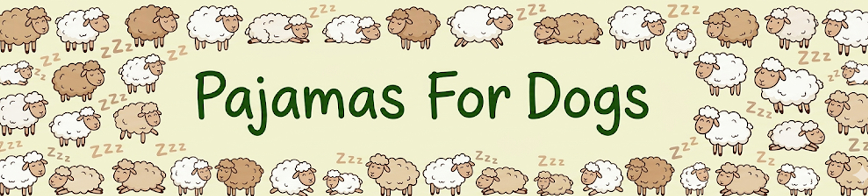 "Pajamas" framed with sleepy sheep!