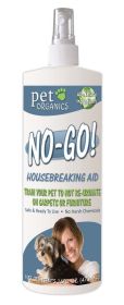 Pet Organics No-Go Housebreaking Aid 16 Fl. oz Indoor Training Spray Area Boundary Deterrent Repellent