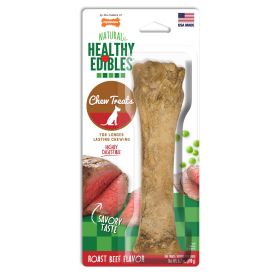 Nylabone Healthy Edibles Longer Lasting Roast Beef Souper Wholesome Crunchy Baked Long Lasting Chew