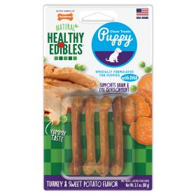 Nylabone Healthy Edibles Puppy Sweet Potato & Turkey Blister Card Petite 4 ct Wholesome Teething Snack