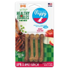 Nylabone Holiday Healthy Edibles Puppy Lamb & Apple Dog Treat 4 ct Wholesome Crunchy Baked Snack
