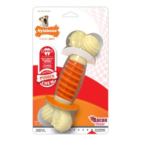 Nylabone PRO Action Dental Power Chew Durable Dog Toy Bacon Orange 1ea Large/Giant Chew Toy