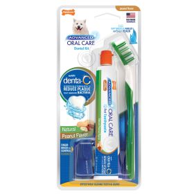 Nylabone Advanced Oral Care Natural Dog Dental Kit Dental Hygiene Maintenance Kit Product