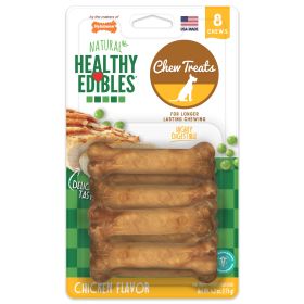Nylabone Healthy Edibles Longer Lasting Chicken Petite 8 ct Wholesome Crunchy Baked Long Lasting Chew