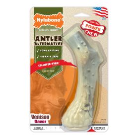 Nylabone Power Chew Antler Dog Chew Alternative Venison 1ea Large/Giant Up To 50 lbs 1 ct Toy