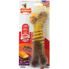 Nylabone Flavor Frenzy Power Chew Durable Dog Chew Toy Philly Cheesesteak 1ea Large/Giant 50+ lb