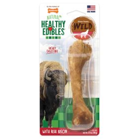 Nylabone Healthy Edibles Wild Bison Bone Large Highly Digestible Natural Long Lasting Chew Snack