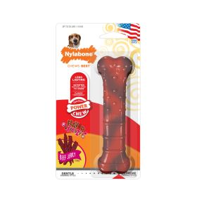 Nylabone Power Chew Textured Beef Jerky Flavor Wolf Durable Long Lasting Chewing Toy Product