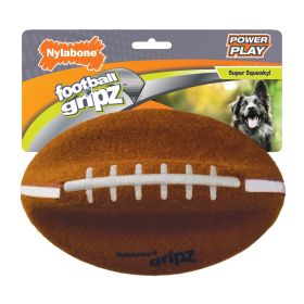 Nylabone Play Football Large Durable Rubber Active Fetch Toy Outdoor Exercise Sports Shape Play