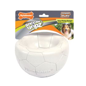 Nylabone Power Play Gripz Dog Soccer Ball Toy Medium Wolf Up To 35 Lbs Durable Rubber Active Fetch Toy