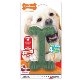 Nylabone Dura Chew Power Chew Easy-Hold Dental Chew Bacon Large/Giant Durable Chewing Toy