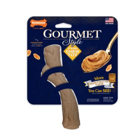 Nylabone Gourmet Style Strong Chew Toy Stick Peanut Butter 1ea Medium Wolf Up To 35 lbs 1 ct Chew Toy