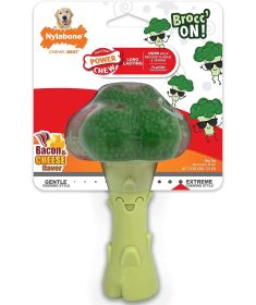 Nylabone Power Chew Broccoli Dog Toy Cheesy Bacon Large Durable Chewing Toy Product