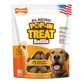 Nylabone Power Chew Pop-in Treat Refill Crisp Biscuit Refills Designed For Interactive Chew Toy Dental Care