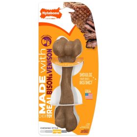 Nylabone Strong Chew Femur Bone Dog Chew Toy Bison and Venison Large Durable Chewing Toy Product