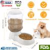 Dog Feeder Self-Dispensing Gravity Food Dispenser Automatic PP Detachable Easy Cleaning Convenient Durable
