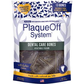 Proden Dog Plaqueoff Bone Vegetable 17oz. Seaweed Kelp Breath Freshener Tartar Control Long Lasting Chew