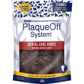 Proden Dog Plaqueoff Bone Bacon 17oz. Seaweed Kelp Breath Freshener Tartar Control Long Lasting Chew