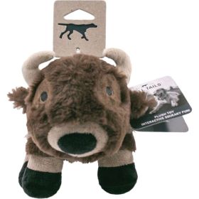 Tall Tails Dog Plush Squeaker Buffalo 9" Soft Plush Squeaker Toy Product