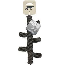 Tall Tails Braided Stick Brown 9 Inches Durable Cotton Fabric Interactive Tug Fetch Play Chew Toy Dark