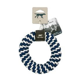 Tall Tails Dog Braided Navy 6 Inches Durable Cotton Rope Dental Flossing Toy Product