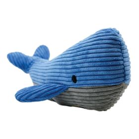 Tall Tails Dog Plush Squeaker Whale 14 Inches Soft Ocean Animal Squeaker Cuddle Companion Huggable Toy