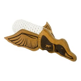 Tall Tails Dog Natural Leather Quacker Eco-Friendly Real Hide Durable Chew Squeaker Fetch