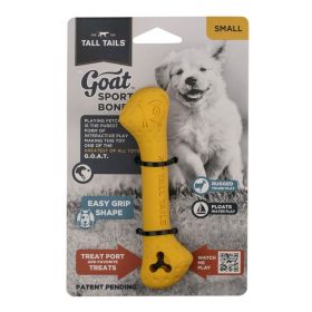 Tall Tails Dog Goat Bone Yellow 6 Inch Soft Plush Squeaker Toy Product