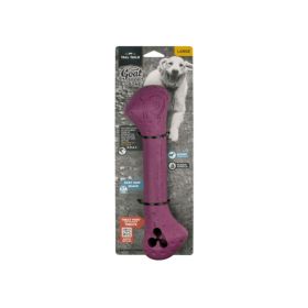 Tall Tails Dog Goat Bone Purple 12 Inch Eco-Friendly Textured Chew Toy Farm Animal Interactive Bone Play