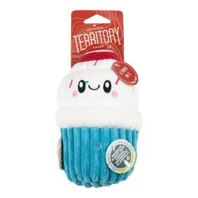 Territory Dog 2-In-1 Plush Cupcake 6 Inch Soft Plush Squeaker Novelty Toy Product