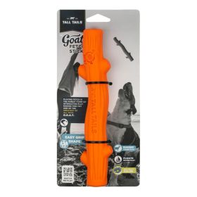 Tall Tails Dog Goat Fetch Stick Orange 10 Inch Durable Cotton Rope and Plush Interactive Toy Product