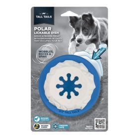 Tall Tails Natural Rubber Polar 5 Inch Durable Eco-Friendly Textured Chew Toy Arctic Animal Shape Play