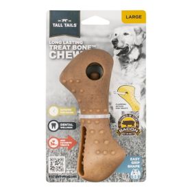 Tall Tails Treat Bone Chew Large Durable Rubber Dispenser Toy Interactive Boredom Buster 7 Inch