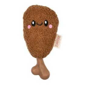 Territory Dog Toy 2 In 1 Chicken On Bone 8 Inch Soft Plush Squeaker Novelty Toy Product