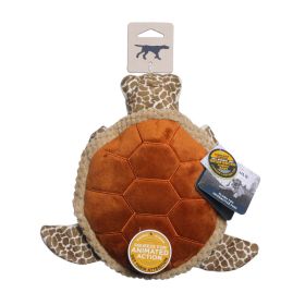 Tall Tails Dog Animated Sea Turtle 10 Inch Interactive Motion Activated Squeaker Toy Product