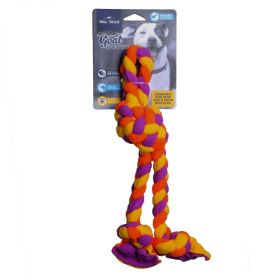 Tall Tails Dog Braided Fleece Tug 15 Inch Durable Fleece and Cotton Rope Interactive Tug Toy Product