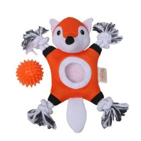 Territory Dog 2 In 1 Fox 10 Inch Soft Plush Squeaker Novelty Toy Product