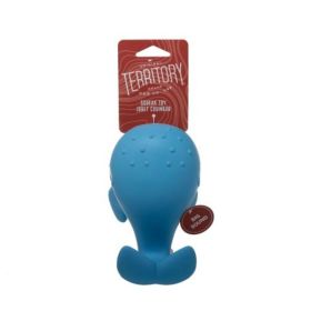 Territory Dog Latex Squeaker Whale 6.5 Inch Flexible Squeaker Fetch Play Toy Product