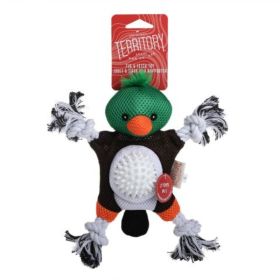 Territory Dog Toy 2 In 1 Mallard 9.5 Inch Soft Plush Squeaker Novelty Toy Product