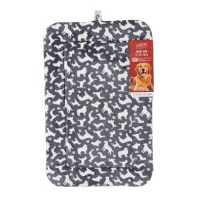 Territory Dog Classic Crate Mat Large 23 x 36 x 2 Inch Plush Comfortable Pad Washable Sleep Sanctuary Bed