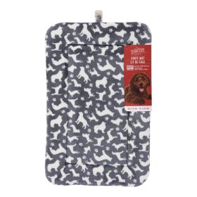 Territory Dog Classic Crate Mat Medium 19 x 30 x 2 Inch Plush Comfortable Pad Washable Sleep Sanctuary Bed