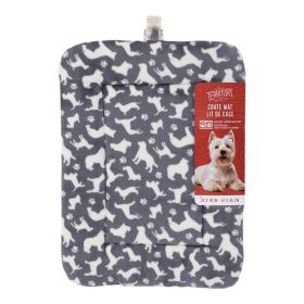 Territory Dog Classic Crate Mat Small 18 x 24 x 2 Inch Plush Comfortable Pad Washable Sleep Sanctuary Bed