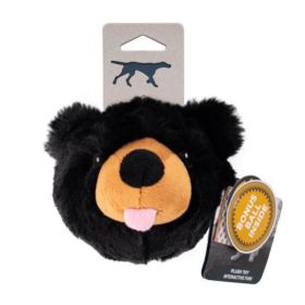Tall Tails Dog 2 In 1 Black Bear Head 4 Inch Soft Plush Squeaker Novelty Toy Product