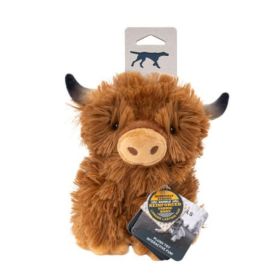 Tall Tails Dog Plush Highland Cow 8 Inch Soft Plush Squeaker Toy Product