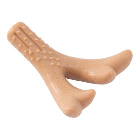 Tall Tails Dog Antler Chew Peanut Butter Small - 5 Inches Durable Real Wood Infused Chewing Toy