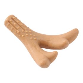 Tall Tails Dog Antler Chew Peanut Butter Medium - 7 Inches Durable Real Wood Infused Chewing Toy