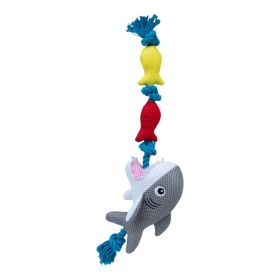 Territory Dog Rope Tug Shark Ocean Predator Heavy Duty Interactive Pull Play Durable Fabric