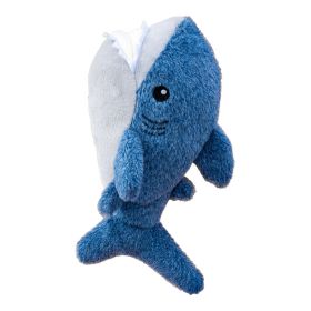 Territory Dog Plush Squeaker Shark Ocean Predator Interactive Toy Soft Fabric