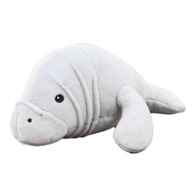 Territory Dog Plush Squeaker Manatee Gentle Sea Cow Soft Interactive Toy Playful