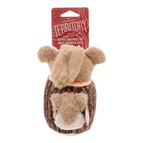 Territory Dog Plush Animated Squirrel In A Log 7.1 Inches Interactive Hide and Seek Plush Toy Product